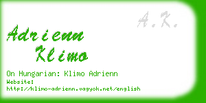 adrienn klimo business card